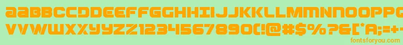 Ozda Font – Orange Fonts on Green Background