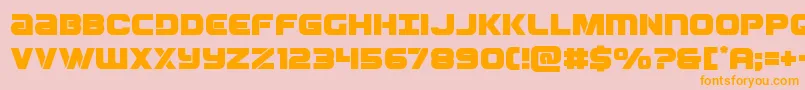 Ozda Font – Orange Fonts on Pink Background