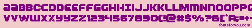 Ozda Font – Purple Fonts on Pink Background