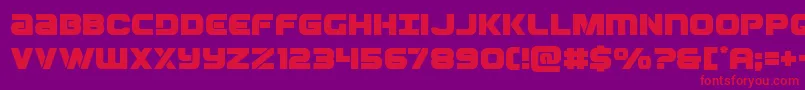 Ozda Font – Red Fonts on Purple Background