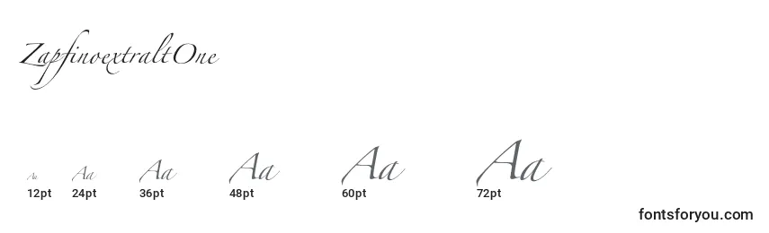 Größen der Schriftart ZapfinoextraltOne