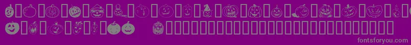 Bumkins ffy Font – Gray Fonts on Purple Background