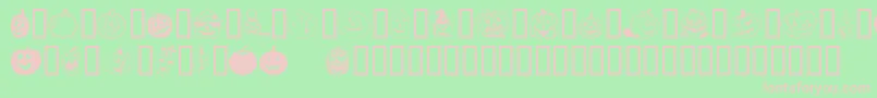 Bumkins ffy Font – Pink Fonts on Green Background
