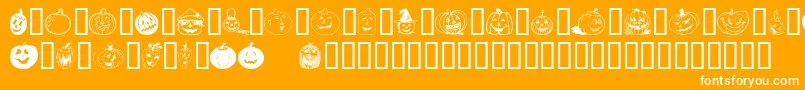 Bumkins ffy Font – White Fonts on Orange Background
