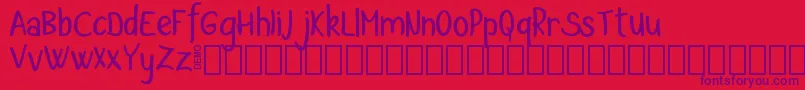 fuente BaltonDemo – Fuentes Moradas Sobre Fondo Rojo