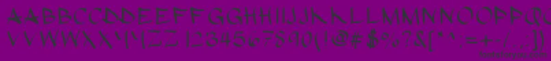 Hypografic Font – Black Fonts on Purple Background