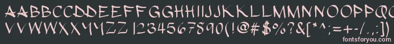 More about Hypografic Font Hypografic Font – Pink Fonts on Black Background