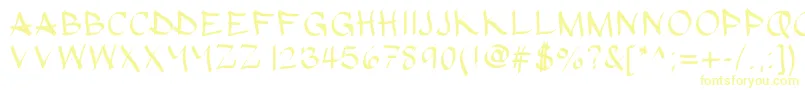 En savoir plus sur la police Hypografic Police Hypografic – polices jaunes sur fond blanc