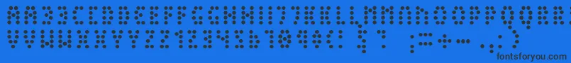 PeexLight Font – Black Fonts on Blue Background