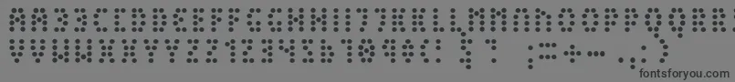 PeexLight Font – Black Fonts on Gray Background