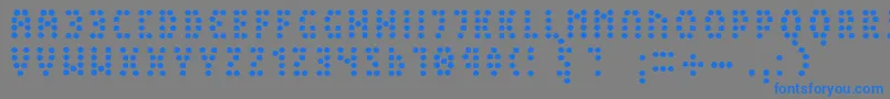 Шрифт PeexLight – синие шрифты на сером фоне