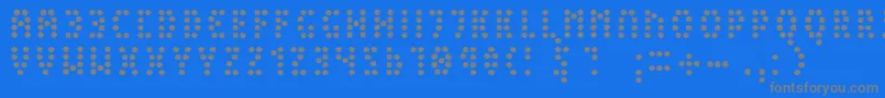PeexLight Font – Gray Fonts on Blue Background