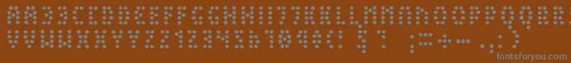 Шрифт PeexLight – серые шрифты на коричневом фоне