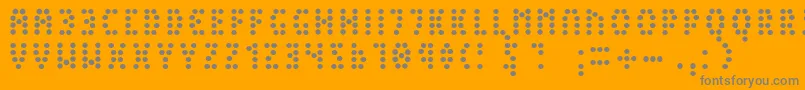 PeexLight Font – Gray Fonts on Orange Background