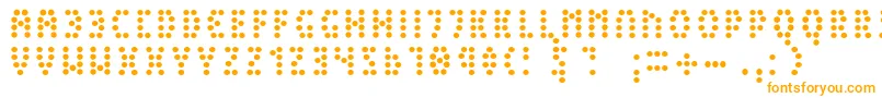 PeexLight Font – Orange Fonts on White Background