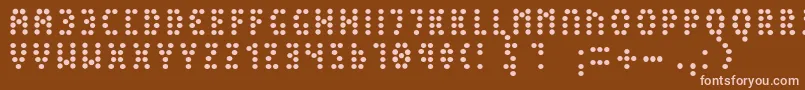 PeexLight Font – Pink Fonts on Brown Background