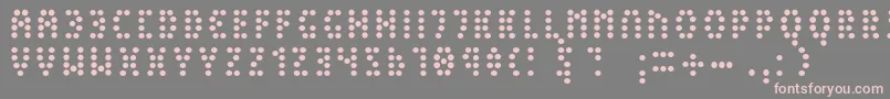 PeexLight Font – Pink Fonts on Gray Background