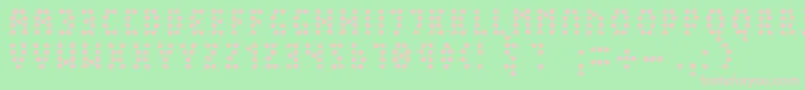 PeexLight Font – Pink Fonts on Green Background