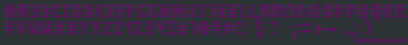 PeexLight Font – Purple Fonts on Black Background