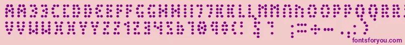 PeexLight Font – Purple Fonts on Pink Background