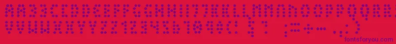 PeexLight Font – Purple Fonts on Red Background