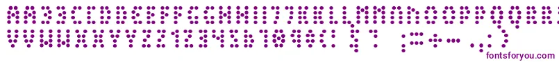 PeexLight Font – Purple Fonts on White Background