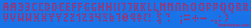 Шрифт PeexLight – красные шрифты на синем фоне