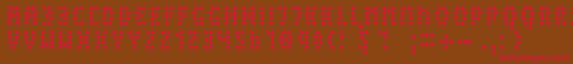 PeexLight Font – Red Fonts on Brown Background