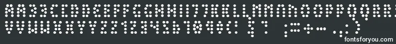 PeexLight Font – White Fonts on Black Background