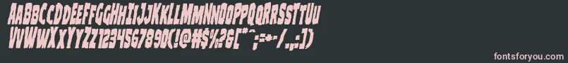 Clubberlangcondital Font – Pink Fonts on Black Background