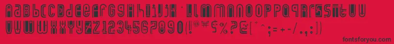 Eyecatching Font – Black Fonts on Red Background