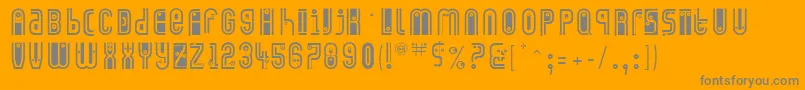 Eyecatching Font – Gray Fonts on Orange Background
