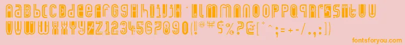 Police Eyecatching – polices orange sur fond rose