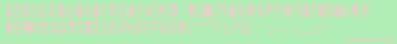 Eyecatching Font – Pink Fonts on Green Background