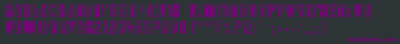 Eyecatching Font – Purple Fonts on Black Background