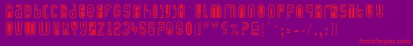 Eyecatching Font – Red Fonts on Purple Background