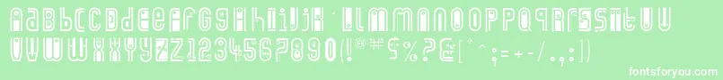 フォントEyecatching – 緑の背景に白い文字