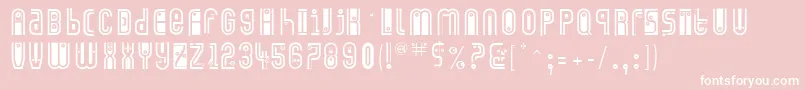 Eyecatching-Schriftart – Weiße Schriften auf rosa Hintergrund