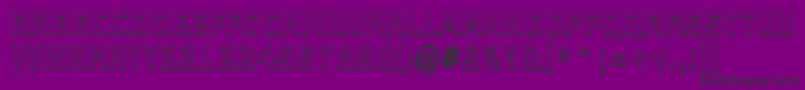 AConceptotitulldbksh Font – Black Fonts on Purple Background
