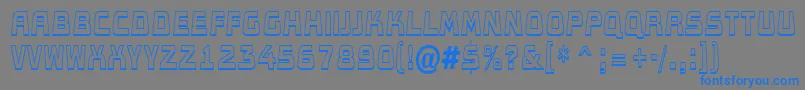 AConceptotitulldbksh Font – Blue Fonts on Gray Background