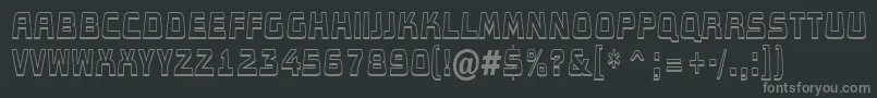 AConceptotitulldbksh Font – Gray Fonts on Black Background