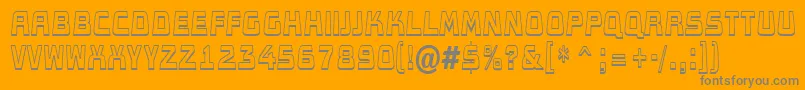 AConceptotitulldbksh-fontti – harmaat kirjasimet oranssilla taustalla