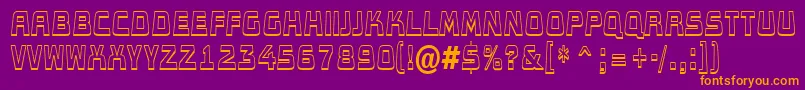AConceptotitulldbksh Font – Orange Fonts on Purple Background