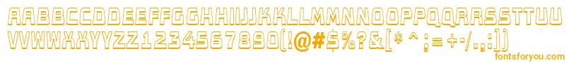 AConceptotitulldbksh Font – Orange Fonts on White Background