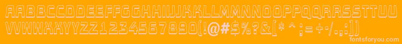 AConceptotitulldbksh Font – Pink Fonts on Orange Background