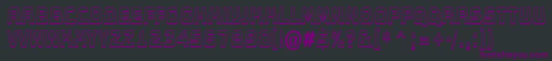 AConceptotitulldbksh Font – Purple Fonts on Black Background