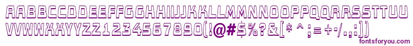 Czcionka AConceptotitulldbksh – fioletowe czcionki
