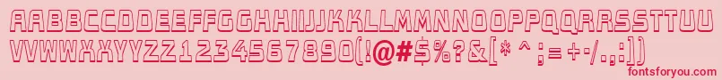 AConceptotitulldbksh Font – Red Fonts on Pink Background