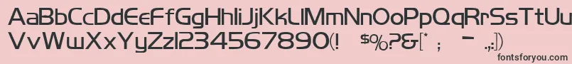 Koshgarianregular Font – Black Fonts on Pink Background