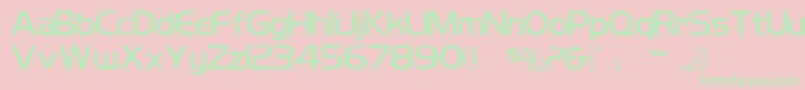 Koshgarianregular Font – Green Fonts on Pink Background